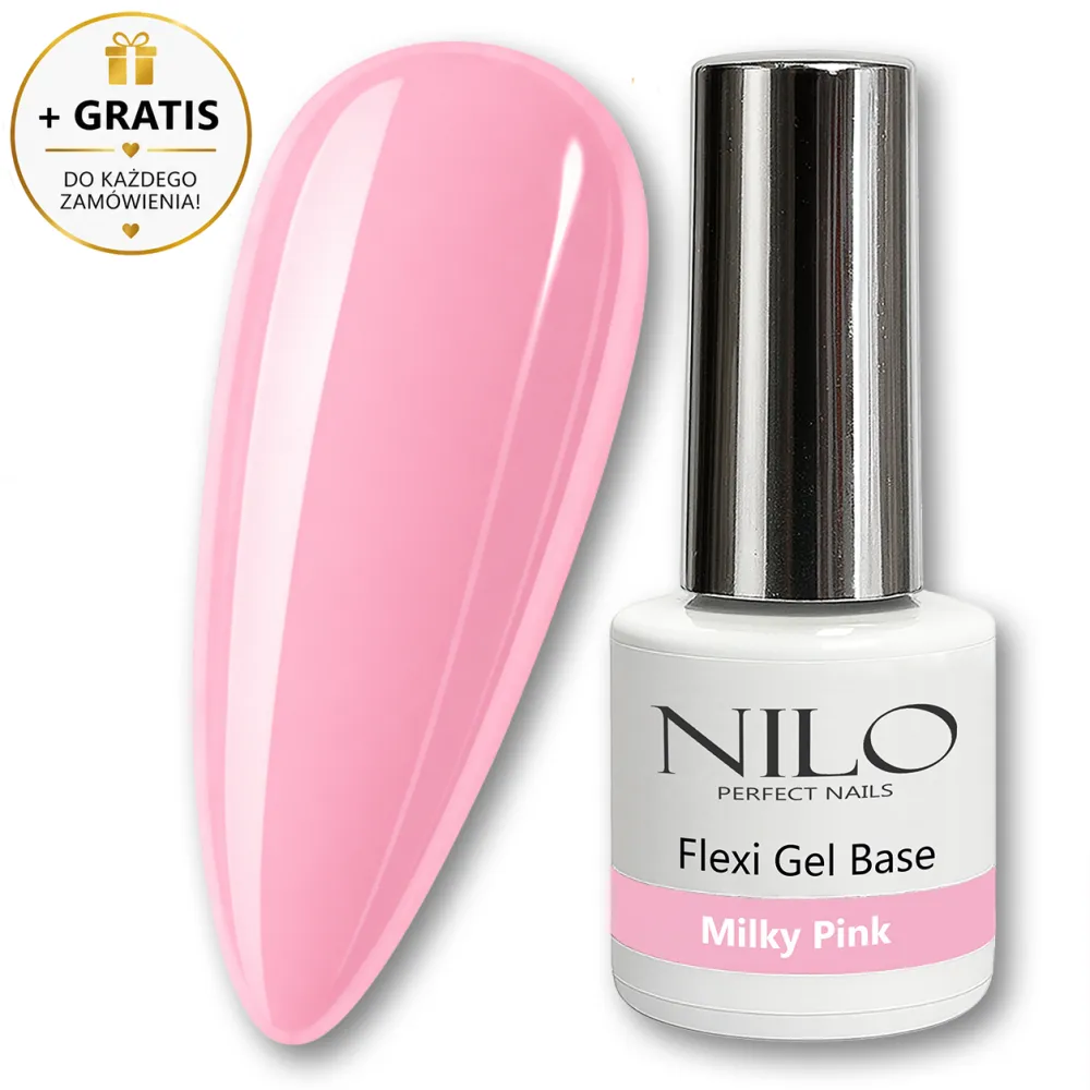 Baza hybrydowa Flexi Base Milky Pink 10ml NILO Perfect Nails